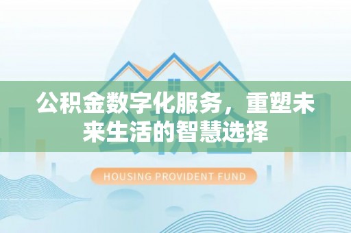 中宁公积金数字化服务，重塑未来生活的智慧选择