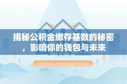 中宁揭秘公积金缴存基数的秘密，影响你的钱包与未来