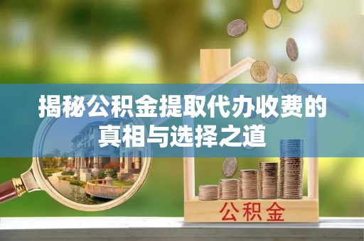 中宁揭秘公积金提取代办收费的真相与选择之道